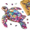 Puzzle en bois 2D x200pcs - Tortue de mer