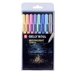 Set de feutres gel fluorescents Gelly Roll Moonlight de Sakura