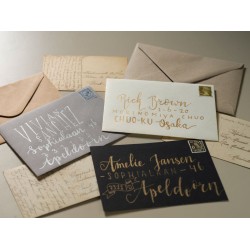 Etui Mix de 3 stylos à encre gel Gelly Roll Or, Argent et Blanc