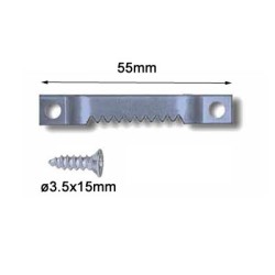 Attache de suspension dentelée