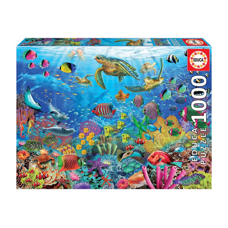 Puzzle 1000 pièces - Tortues au paradis