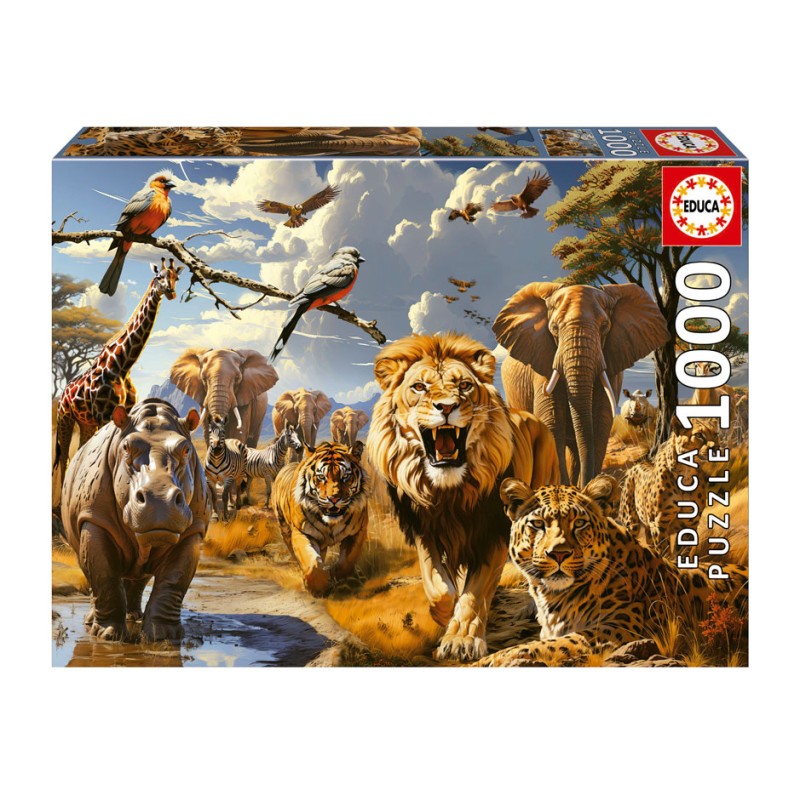 Puzzle 1000 pièces - Animaux sauvages