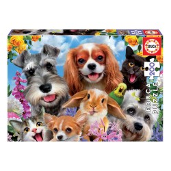 Puzzle Junior 200 pièces - Selfie d'animaux