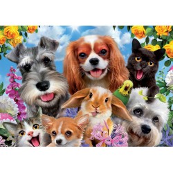 Puzzle Junior 200 pièces - Selfie d'animaux