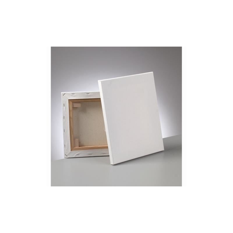 Châssis entoilé Eco en coton à grain moyen enduction blanche 300 g/m²