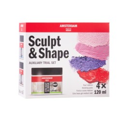 Set "Sculpter et Modeler" de 4 médiums Amsterdam 120 ml