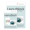 Bloc papier marqueurs Layout 75g/m², 75fls collées
