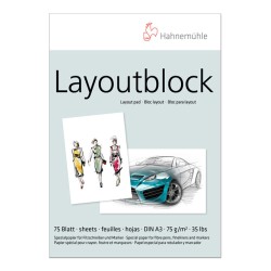 Bloc papier marqueurs Layout 75g/m², 75fls collées
