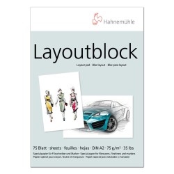Bloc papier marqueurs Layout 75g/m², 75fls collées