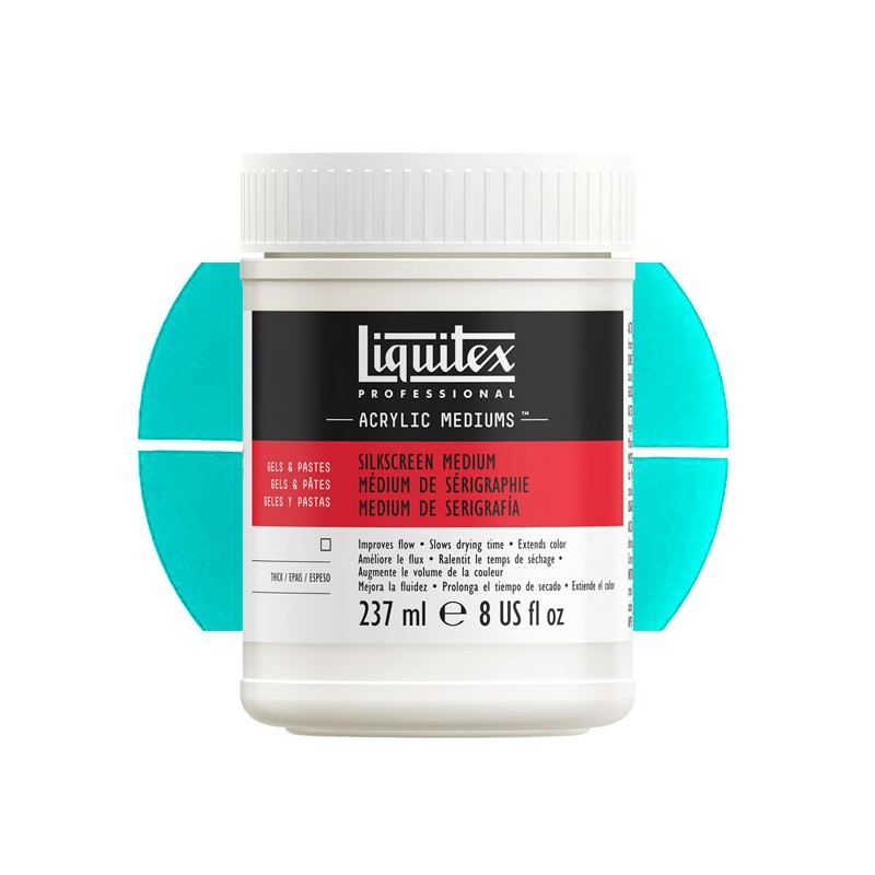 Médium gel de sérigraphie Liquitex, pot 237 ml