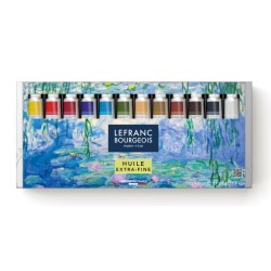 Set Edition Impressionniste huile extra-fine Lefranc, 12 tubes 20ml 
