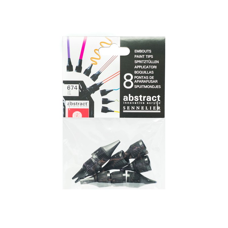 Sachet 8 embouts applicateurs Abstract assortis