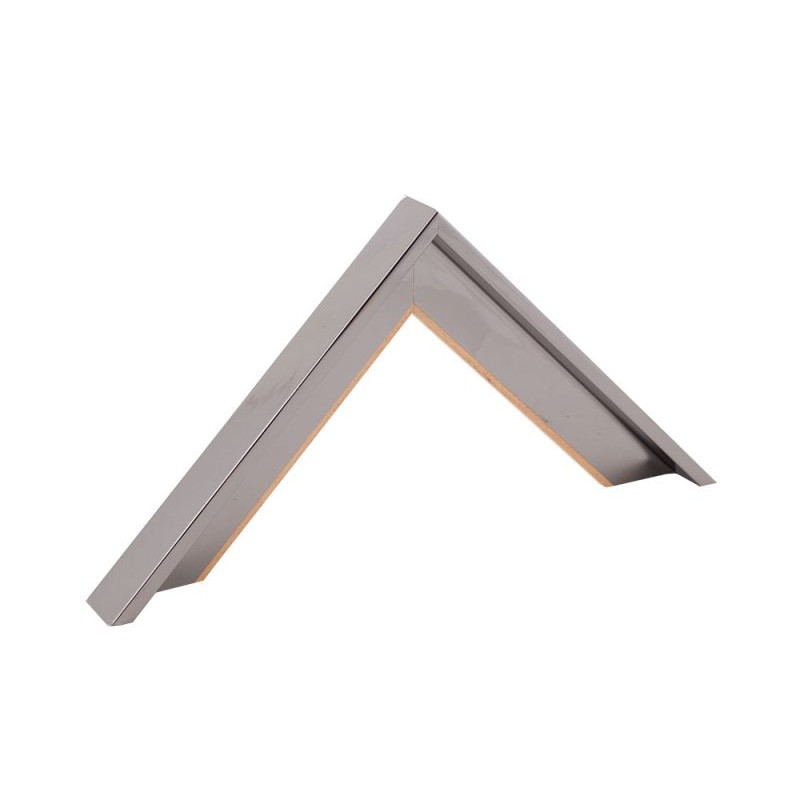 Caisse américaine en L chrome laqué brillant