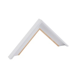 Caisse américaine en L blanc laqué brillant