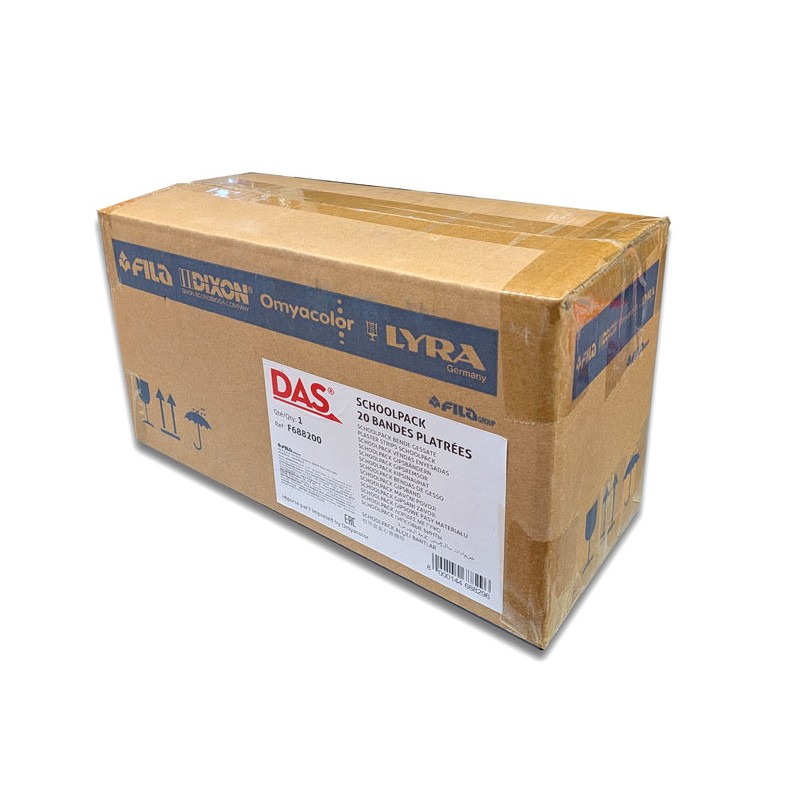 Bandes platrées 8cm x3m, boite x20 pcs