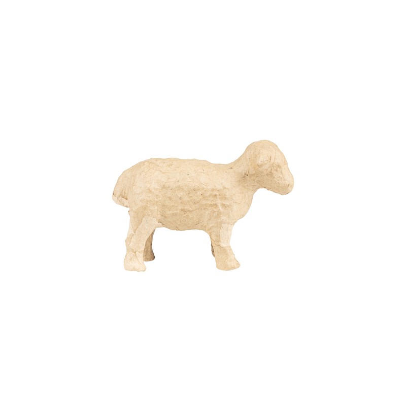 Mouton en papier kraft - 11,5x4x8cm