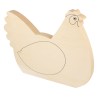 Silhouette en bois 30cm Saute-mouton - Poule