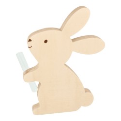 Soliflore en bois 18x24x2,5cm - Lapin