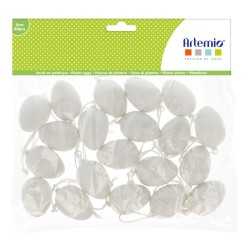 Oeufs en plastique ø4cm avec suspension x10pcs