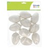 Oeufs en plastique ø8cm avec suspension x10pcs