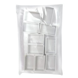 Godets ou demi-godets vides pour aquarelle x10 pcs