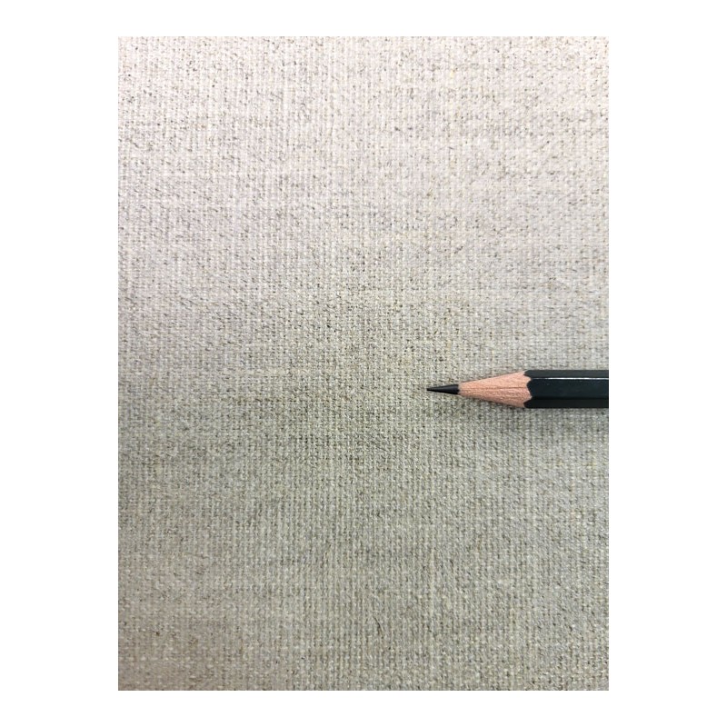 Toile en lin enduction transparente à grain moyen 355 g/m² 