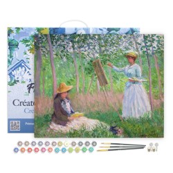 Peinture par numéros Dans les bois de Giverny, Monet sur châssis 40x50 cm