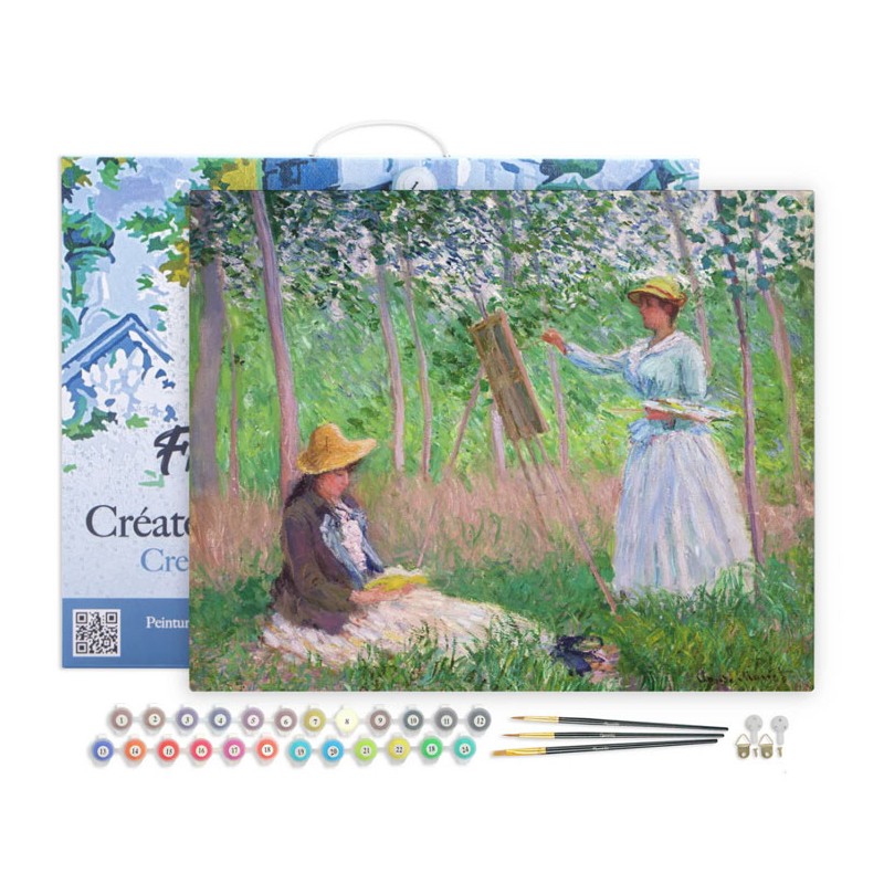 Peinture par numéros Dans les bois de Giverny, Monet sur châssis 40x50 cm