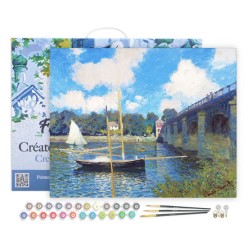 Peinture par numéros Le Port d'Argenteuil, de Monet sur châssis 40x50 cm