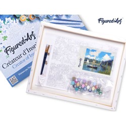 Peinture par numéros Le Port d'Argenteuil, de Monet sur châssis 40x50 cm