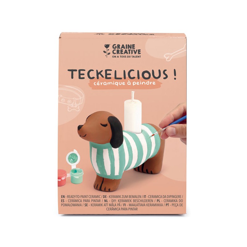 Kit DIY Céramique à peindre - Teckelicious !