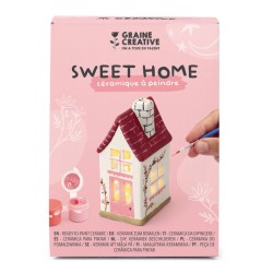 Kit DIY Céramique à peindre - Sweet Home
