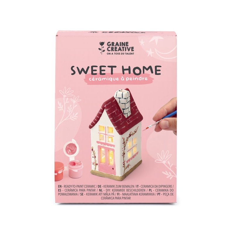 Kit DIY Céramique à peindre - Sweet Home
