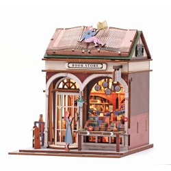 Maquette 3D en bois - Bookstore