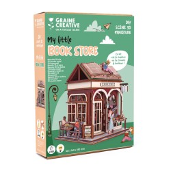 Maquette 3D en bois - Bookstore