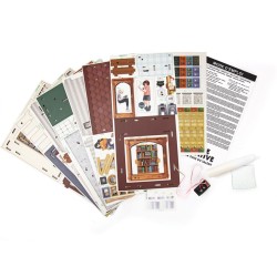 Maquette 3D en bois - Bookstore