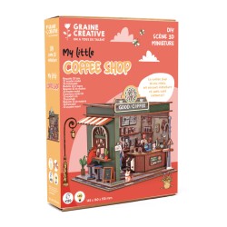 Maquette 3D en bois - Coffee Shop