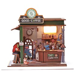 Maquette 3D en bois - Coffee Shop