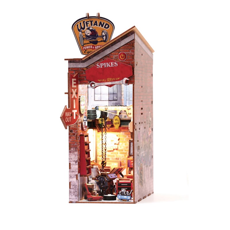 Maquette 3D en bois Book nook - Garage