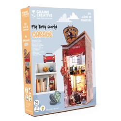 Maquette 3D en bois Book nook - Garage