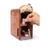 Maquette 3D en bois Book nook - Cosy Coffee