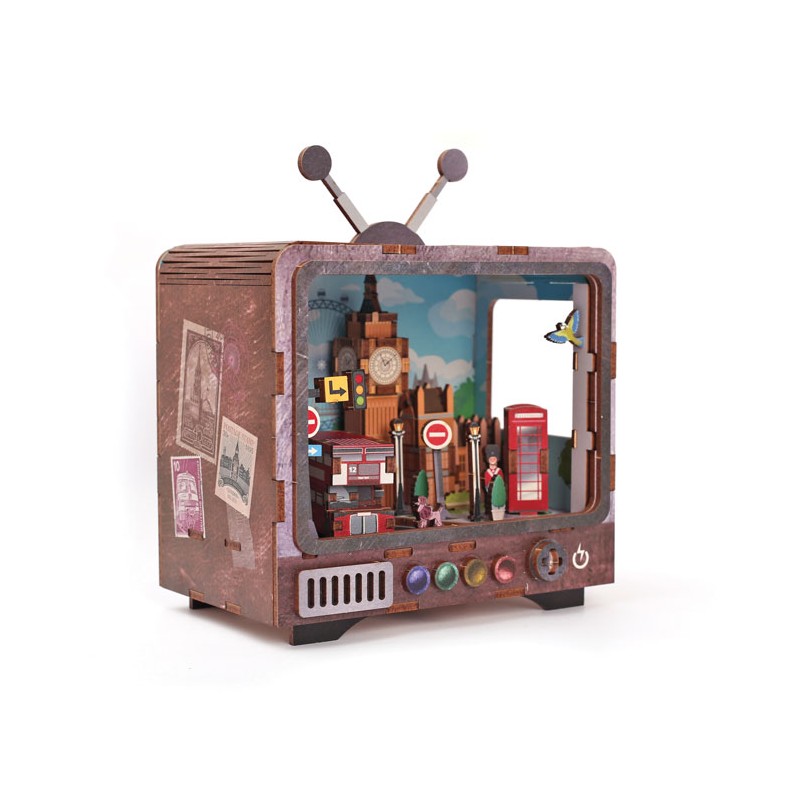 Maquette 3D en bois - TV Londres