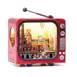 Maquette 3D en bois - TV Paris