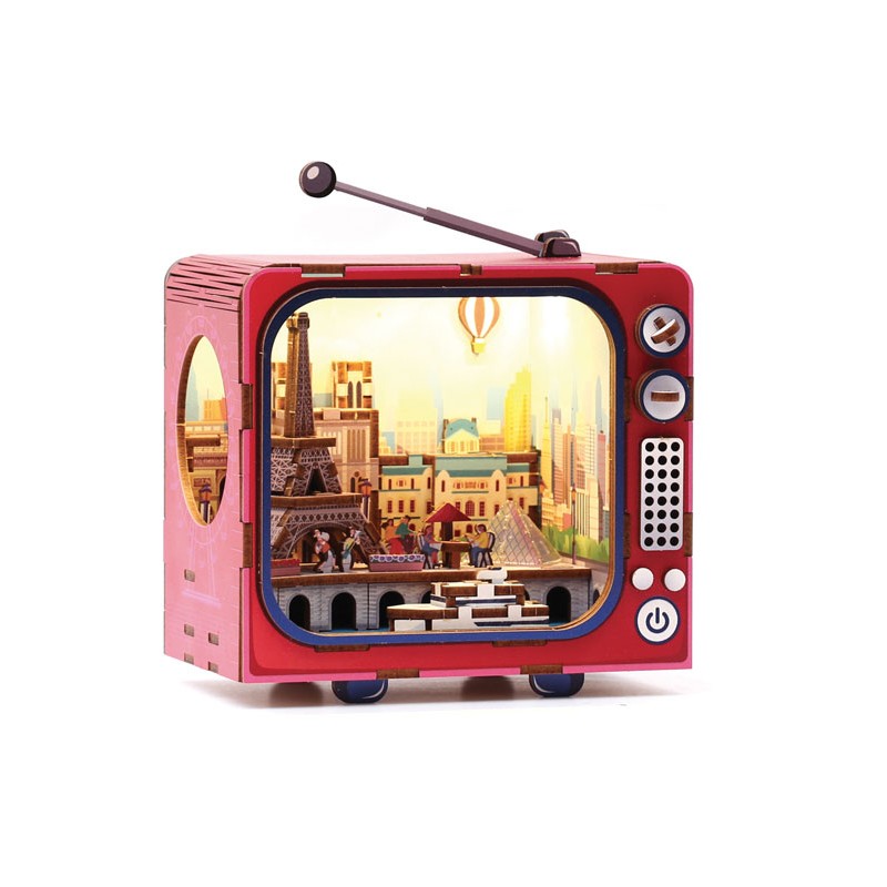 Maquette 3D en bois - TV Paris