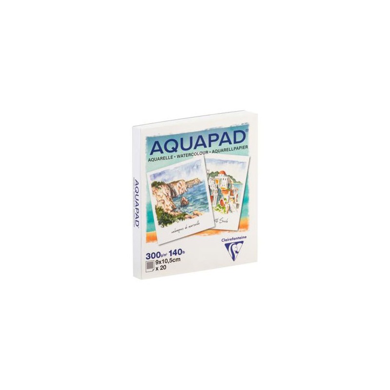 Bloc aquarelle Aquapad Polaroid 300 g/m², 20 fls 9x10,5 cm
