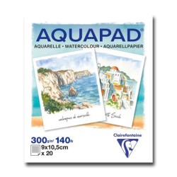 Bloc aquarelle Aquapad Polaroid 300 g/m², 20 fls 9x10,5 cm