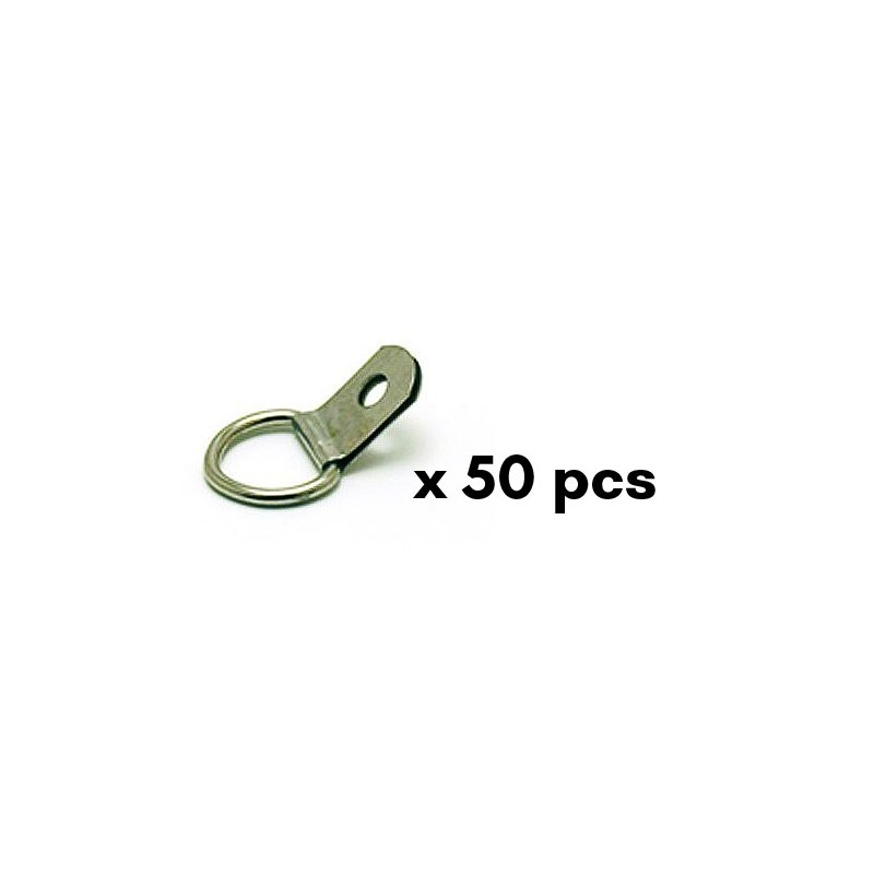 Attaches Dés étriers chapés, sachet de 50 pcs