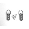 Attaches renforcées 2 trous pour cadre lourd + vis x2 pcs