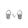 Attaches renforcées 1 trou pour cadre semi-lourd + vis x2 pcs