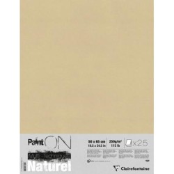 Papier multi-technique Paint On Kraft naturel 250 g/m²